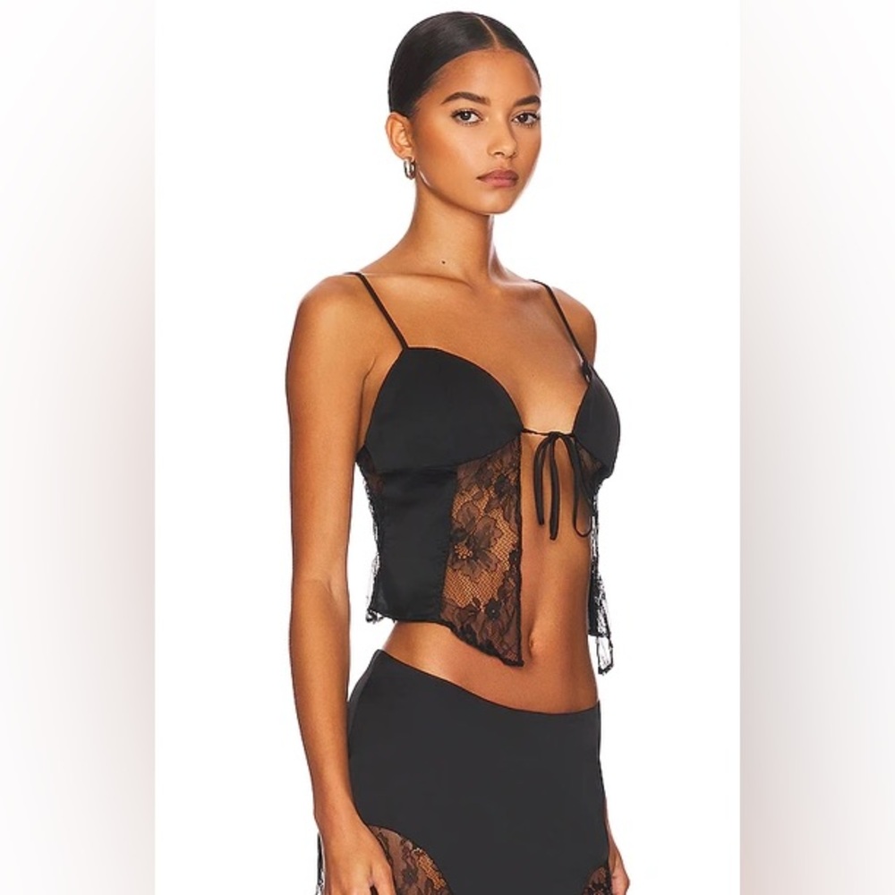 Danielle Guizio lace tie tank
